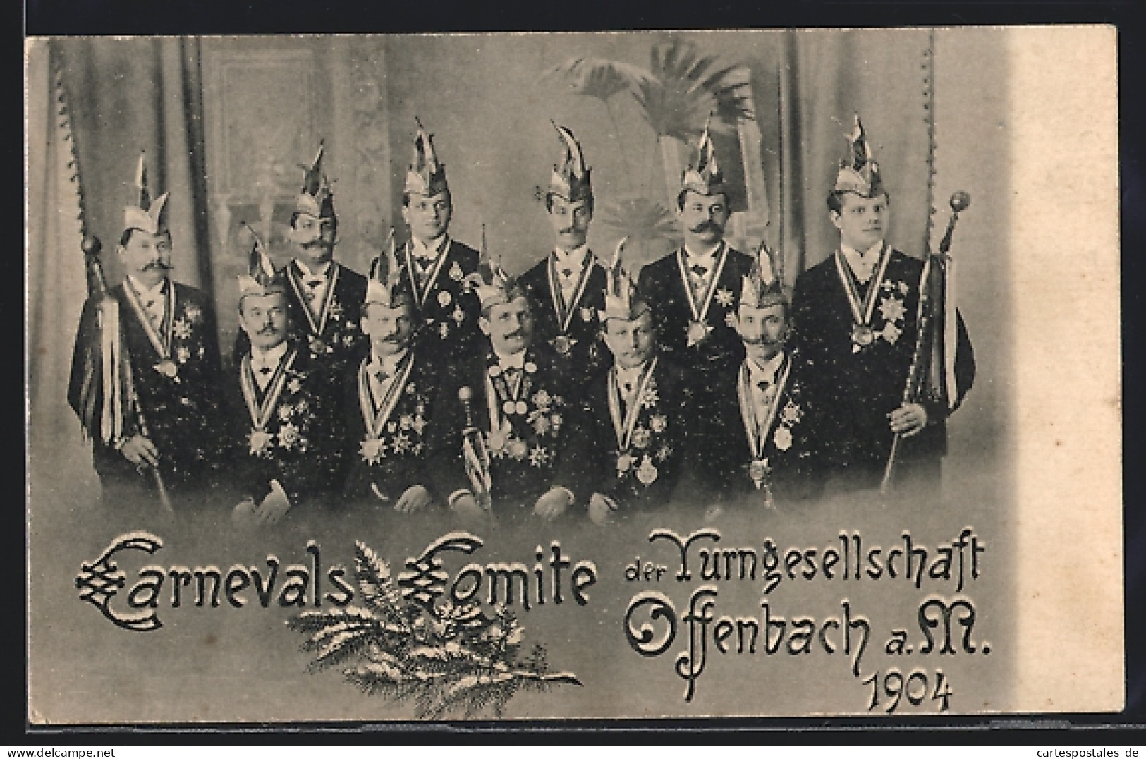 AK Offenbach A. M., Carnevals-Comite Der Turngesellschaft 1904, Fasching  - Carnival