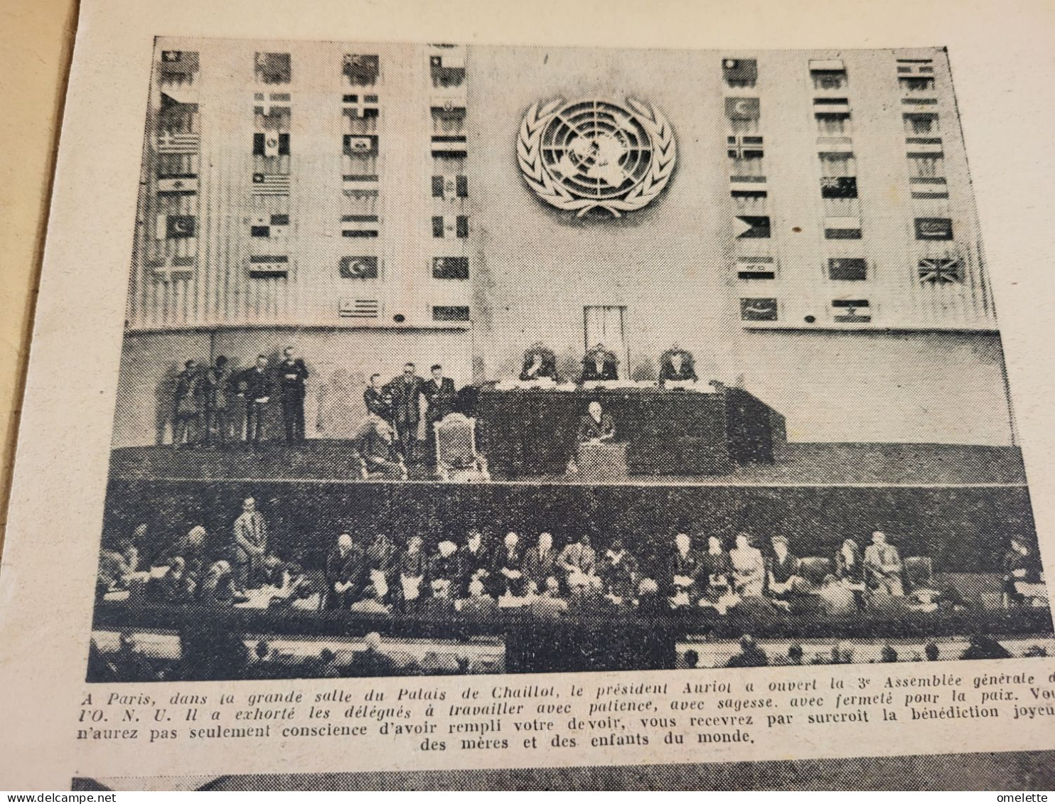 PELERIN 48/PARIS CHAILLOT  O.N .U  AURIOL  /FUNERAILLES COMTE BERNADOTTE/SUISSE PAYSANNES SURMENEES /JEUX ECHECS MOLOTOV - 1900 - 1949