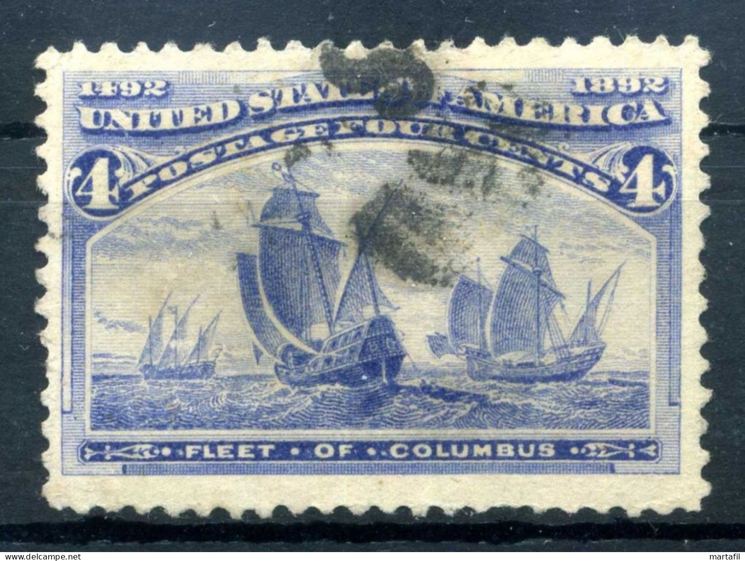 1893  STATI UNITI USA United States N.103 USATO 4cents - Oblitérés