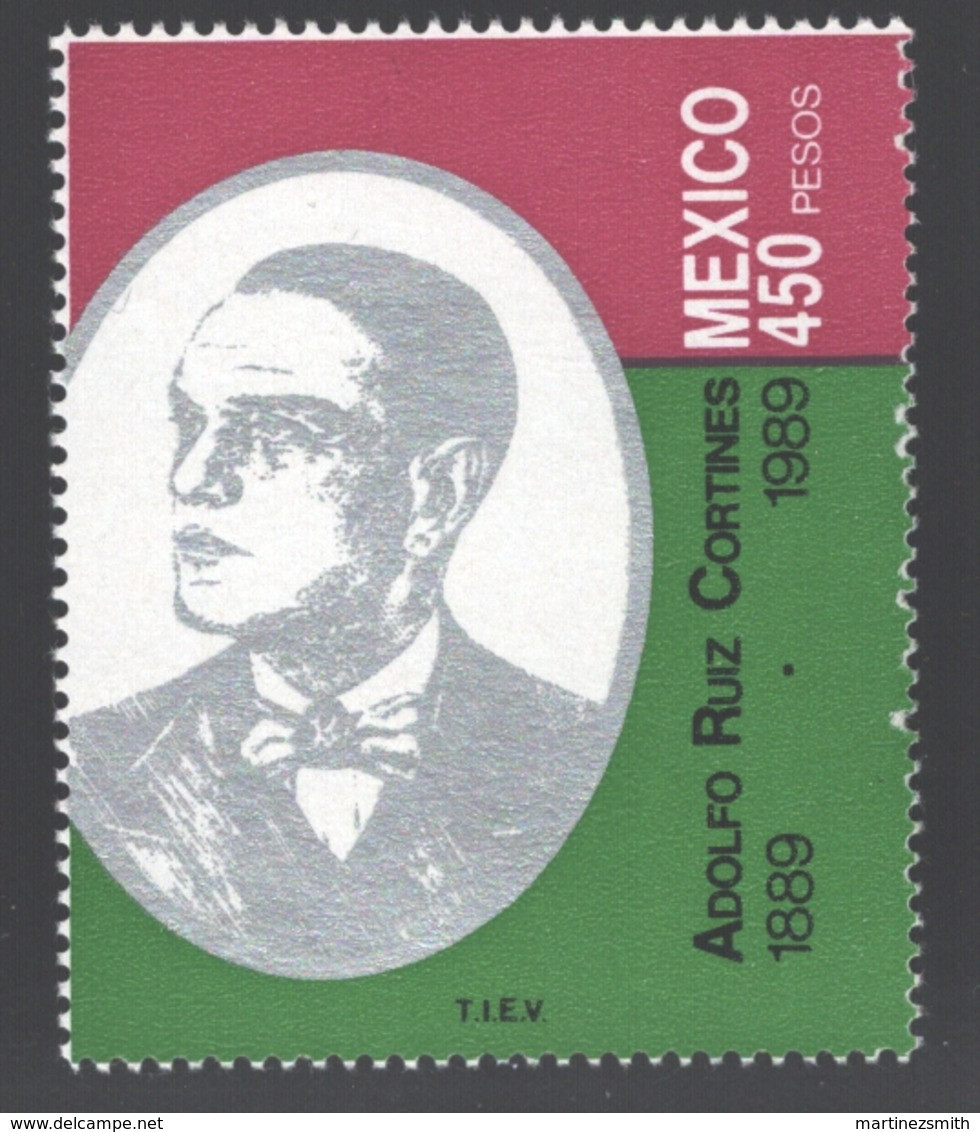 Mexico - Mexique 1989 Yvert 1306, Centenary Of The Birth Of Adolfo Ruiz Cortines  - MNH - Mexico