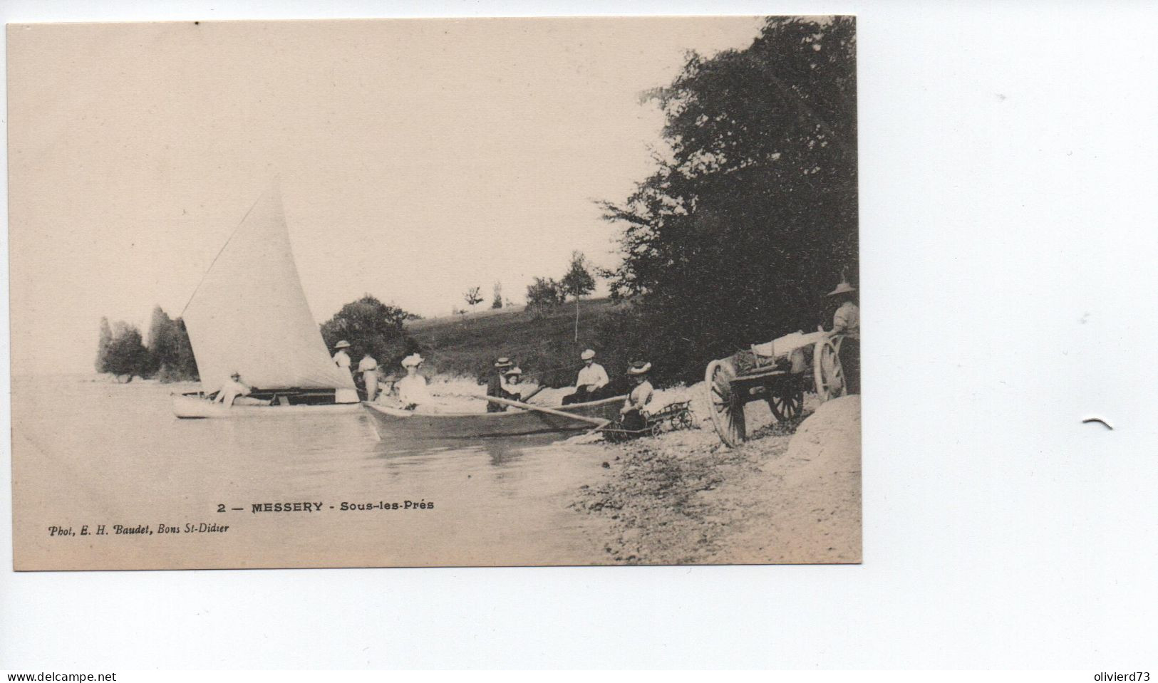 Cpa - 74 - Messery - Peu Courante Sous Les Prés - Photo Baudet N°2 -  A VOIR - Messery