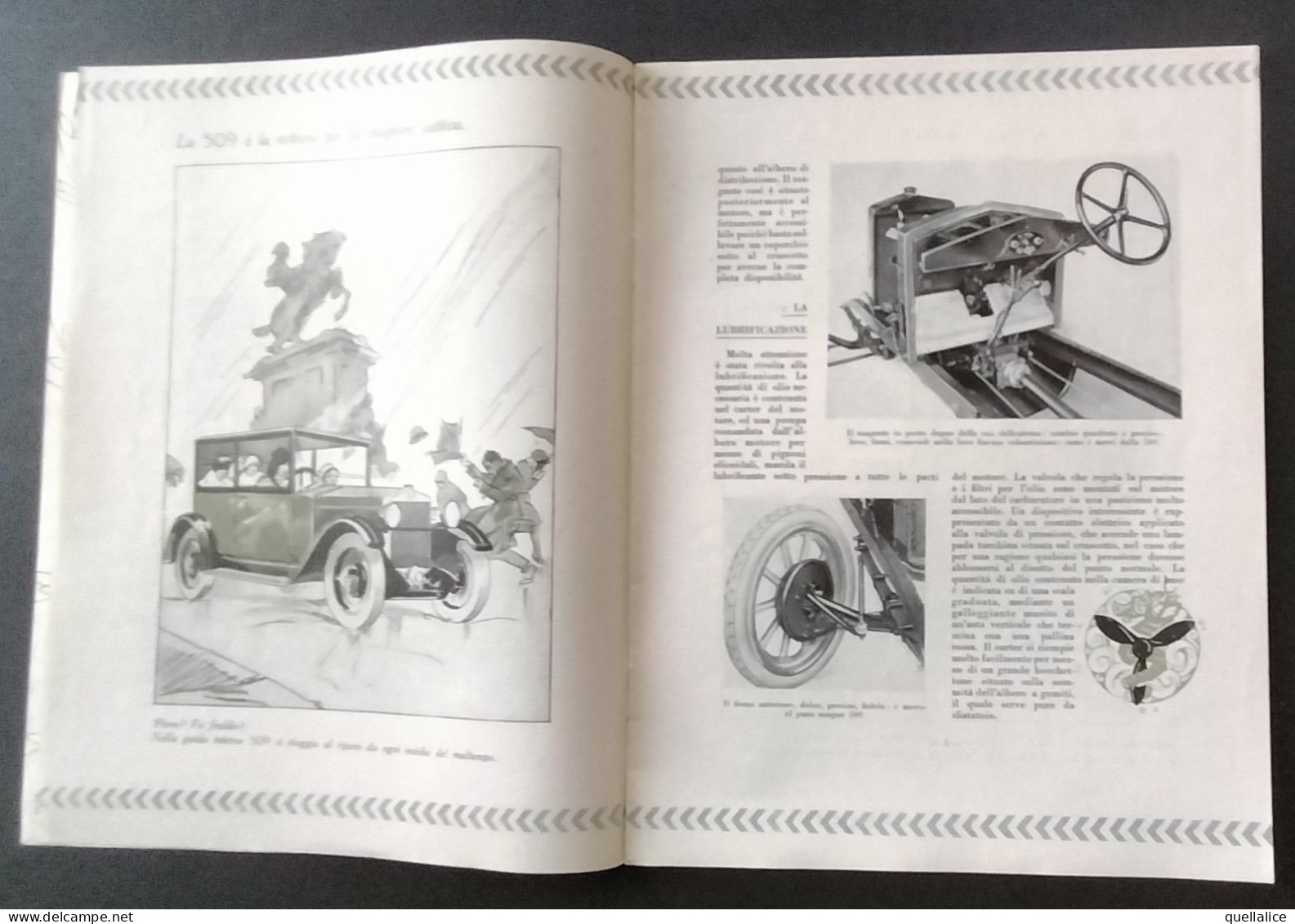 03901 "RIVISTA FIAT - MARZO/APRILE 1925 - ANNO VI N° 3/4 - NUMERO MONOGRAFICO DEDICATO AL LANCIO DELLA FIAT 509" ORIG. - Motori