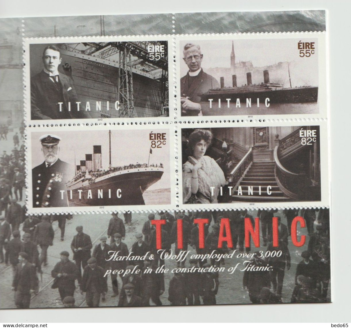 CARNET TITANIC COMPLET AVEC 4 BLOC  YVERT N° 2011 à 2014  NEUF** LUXE / MNH - Cuadernillos