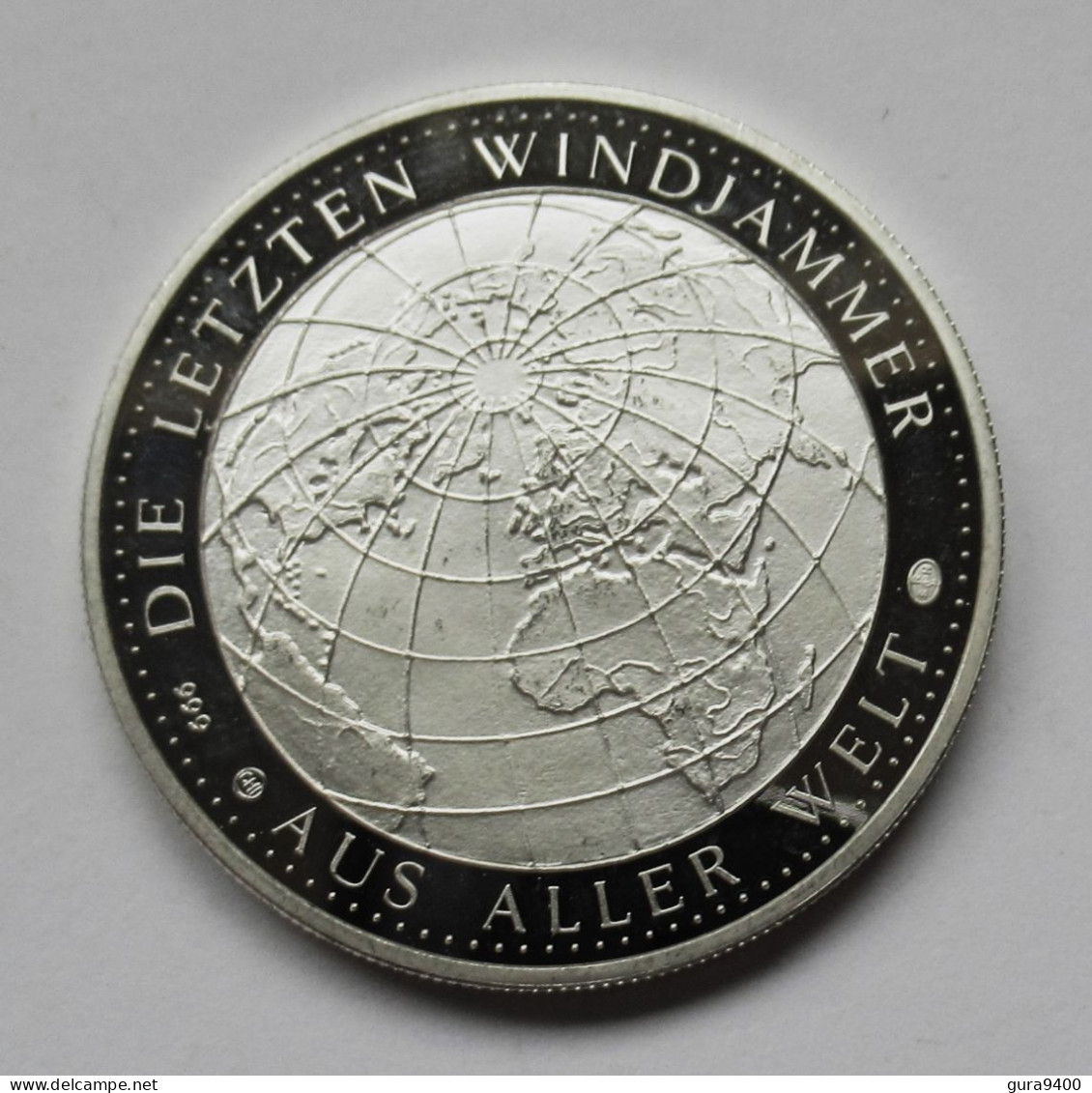 Ukraine  Silver Token   The Last Windjammers From All Over The World     Tovarishch  Silver 999 – 31,15 Gram - Ucrania