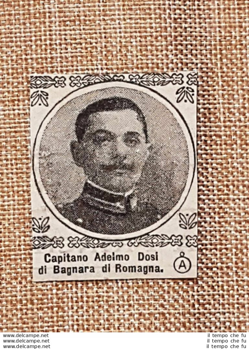 Decorato Al Valore 1917 Adelmo Dosi Di Bagnara Di Romagna Medaglia D'argento WW1 - Sonstige & Ohne Zuordnung