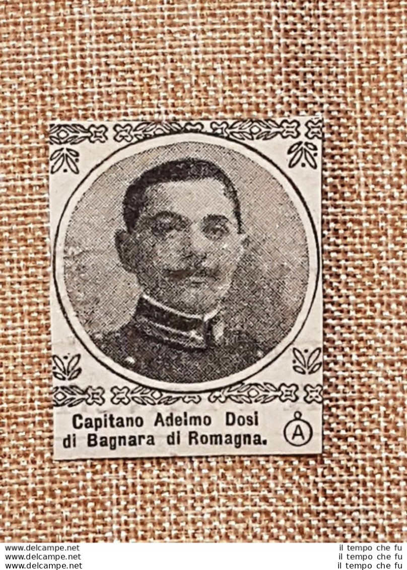 Decorato Al Valore 1917 Adelmo Dosi Di Bagnara Di Romagna Medaglia D'argento WW1 - Otros & Sin Clasificación