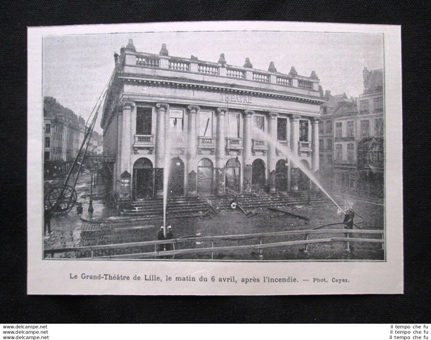 Grande Teatro Di Lille, 6 Aprile 1903, Dopo L'incendio Stampa Del 1903 - Altri & Non Classificati