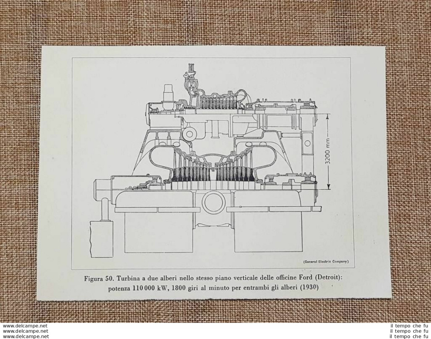 Centrali Idroelettriche Nel 1934 Turbina A Due Alberi Officine Ford Detroit - Other & Unclassified