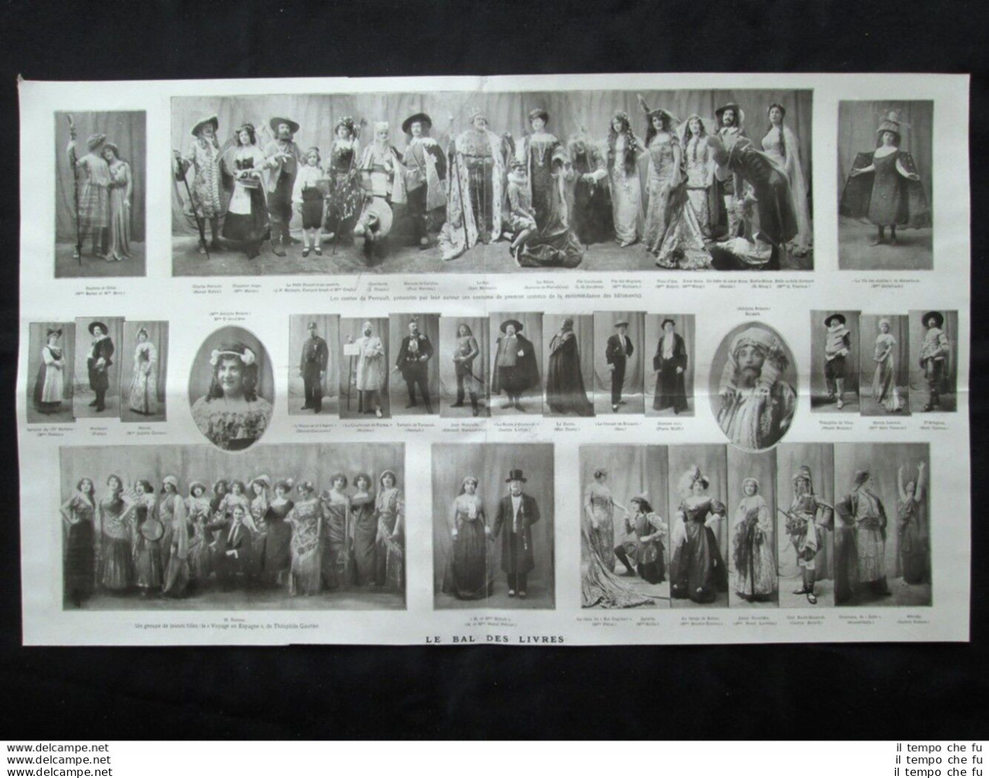 Charles Perrault,Theophile Gautier,Marcel Prevost,Gaston Berardi Stampa Del 1909 - Autres & Non Classés