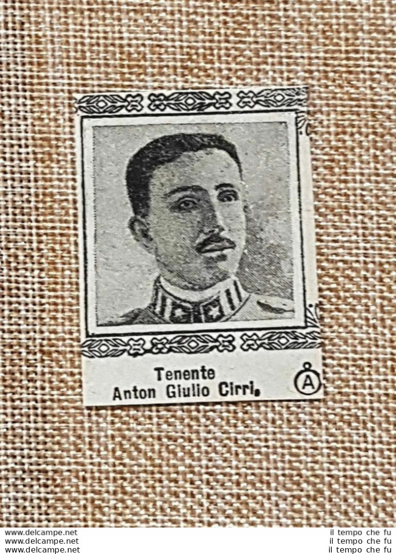 Decorato Al Valore Nel 1917 Anton Giulio Cirri Medaglia D'argento WW1 - Sonstige & Ohne Zuordnung