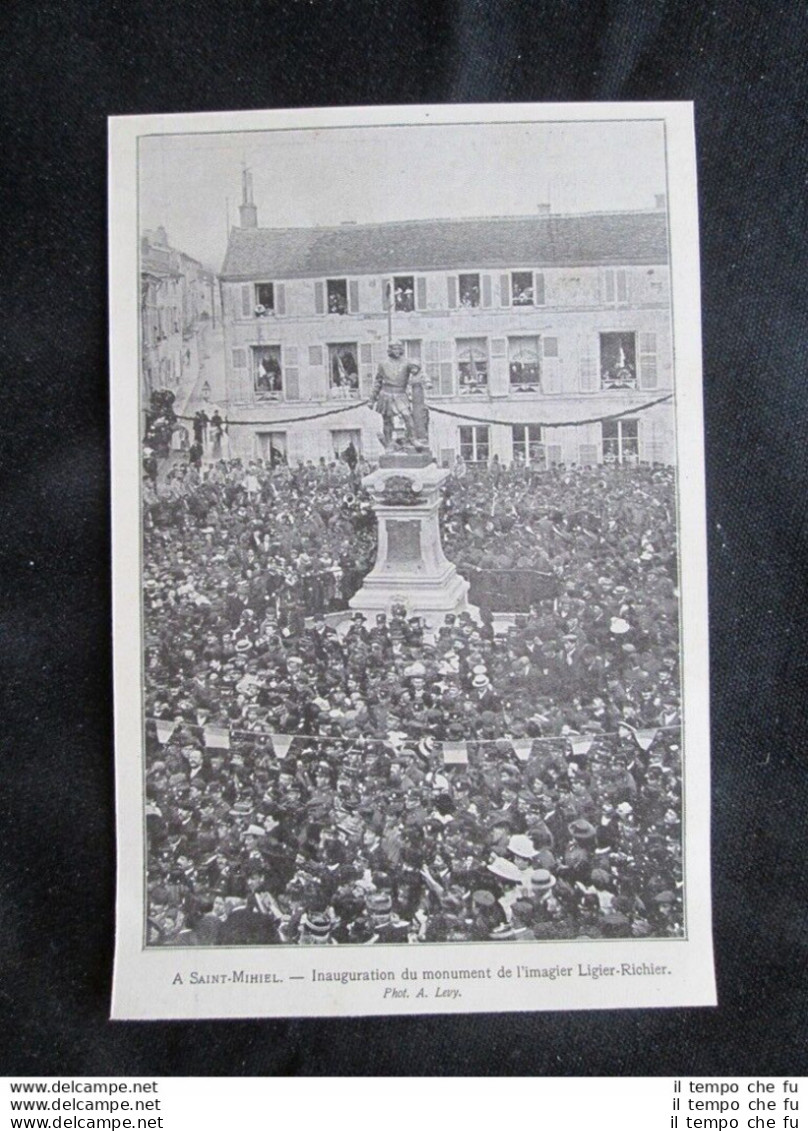 A Saint Mihiel, In Francia - Monumento A Ligier Richier Stampa Del 1909 - Altri & Non Classificati