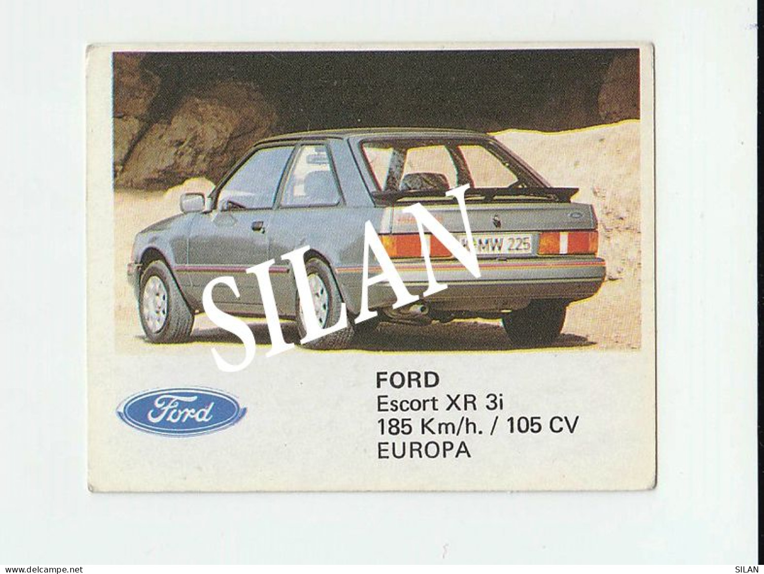 Cromo Año 1988 Auto 2000 FORD ESCORT XR 3i - KFZ