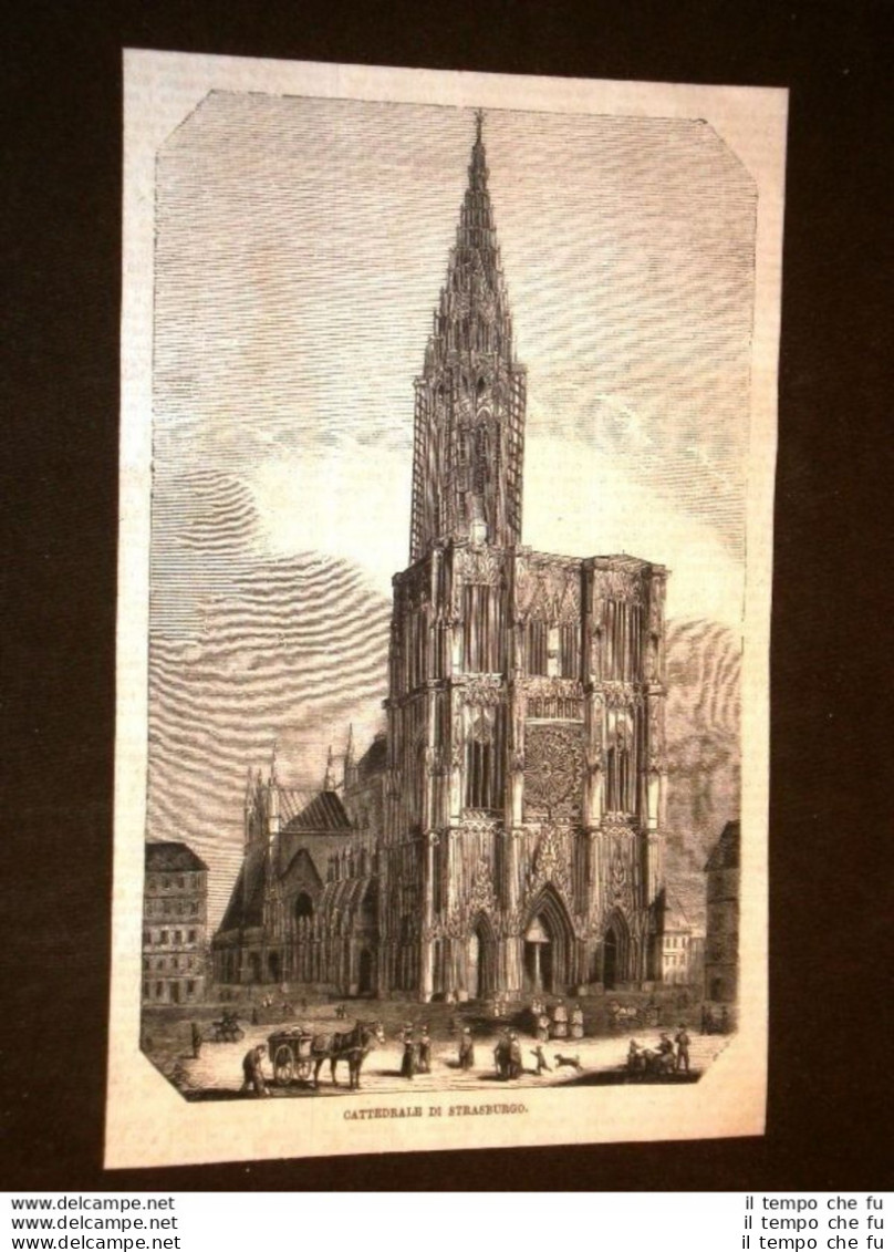 Strasburgo O Strasbourg O Straßburg 1869 La Cattedrale - Avant 1900