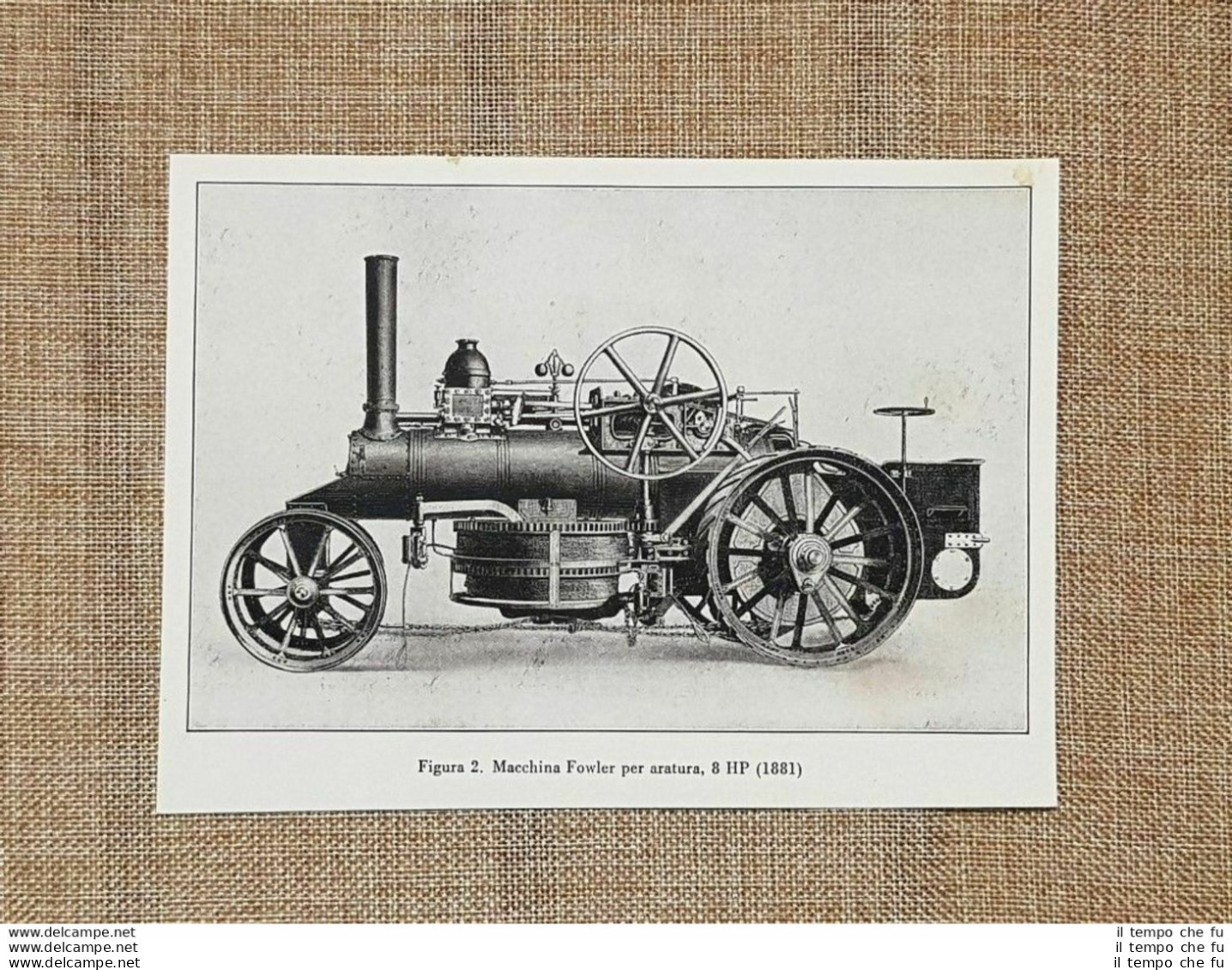 Una Macchina Fowler Per Aratura Nel 1881 8 HP Invenzioni Nell'agricoltura - Other & Unclassified