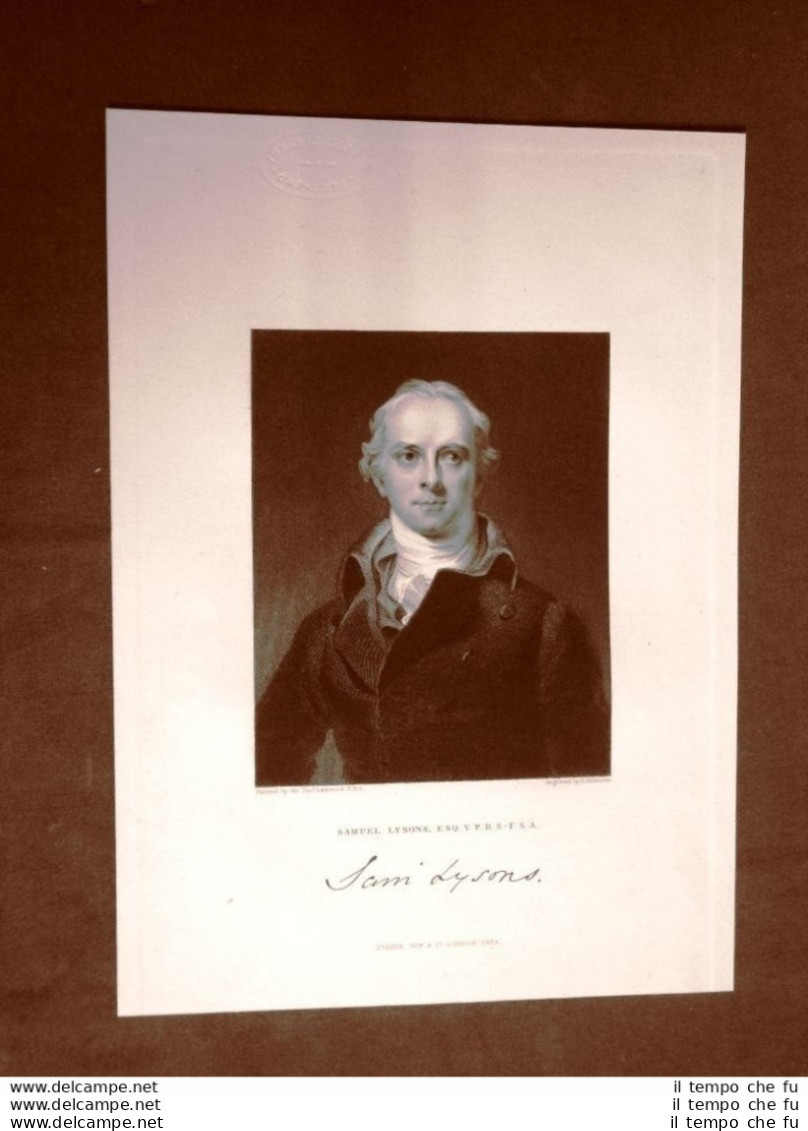 Samuel Lysons Antiquario E Storico 1763  1819 - Vor 1900