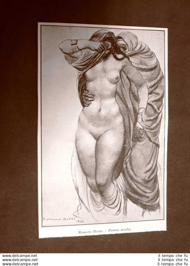 Donna Araba Composizione Di Romano Dazzi Del 1924 - Autres & Non Classés