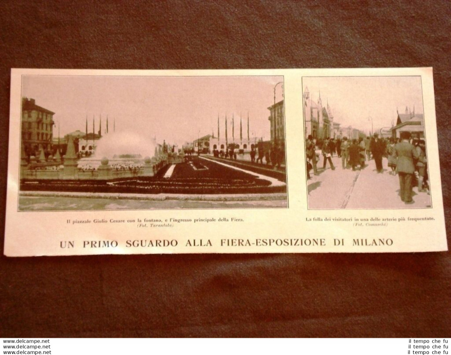 La Fiera - Esposizione Di Milano Nel 1928 Piazzale Giulio Cesare E La Folla - Other & Unclassified