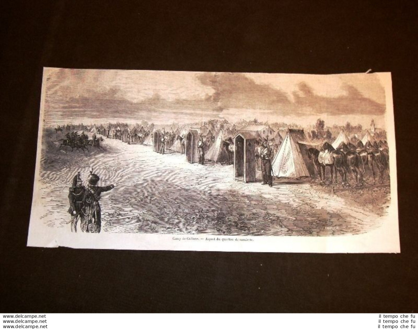 Il Campo Di Chalons Nel 1857 Aspetto Del Quartiere Dei Cavalieri - Antes 1900