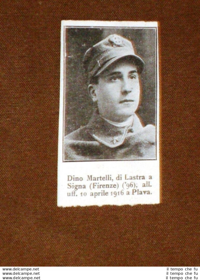 WW1 1a Guerra Mondiale 1914-1918 Caduto Per La Patria Dino Martelli Lastra Signa - Altri & Non Classificati