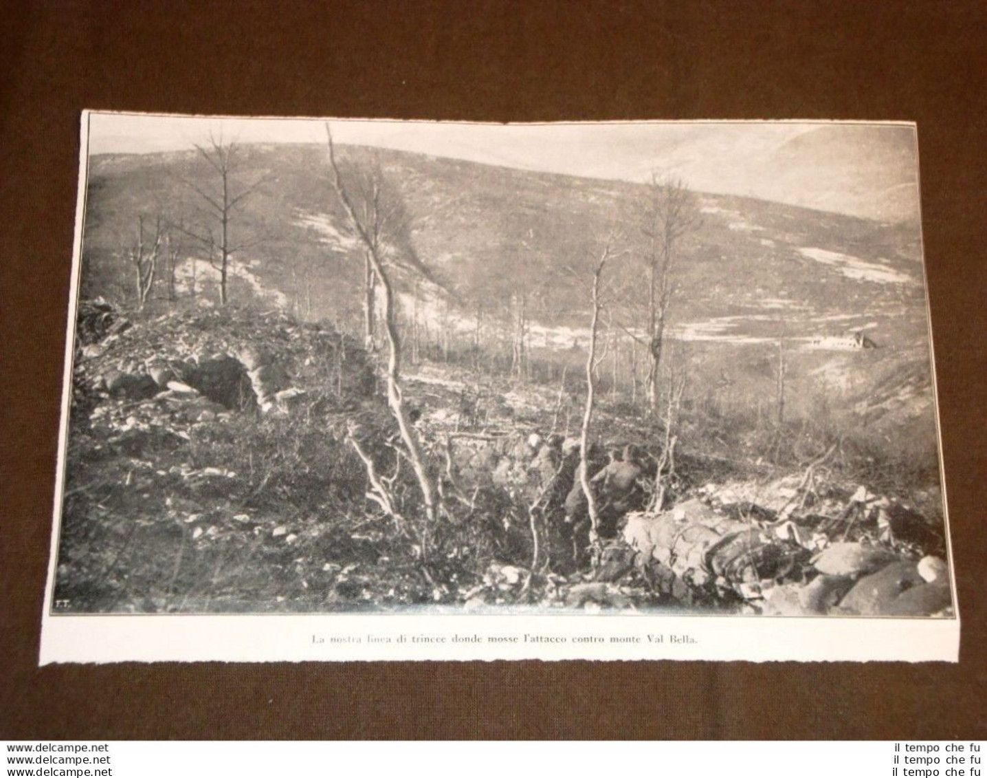 WW1 Prima Guerra Mondiale Anno 1918 Trincea Per L'attacco A Monte Val Bella - Autres & Non Classés