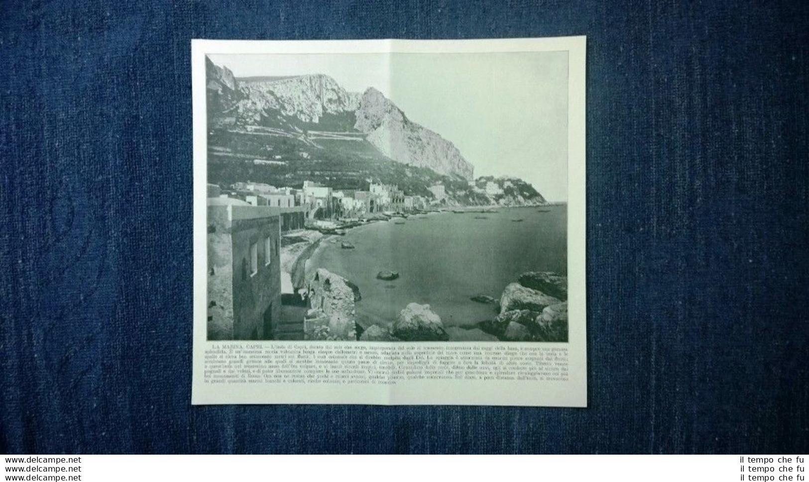 Rara Veduta Di Fine '800: La Marina. Capri + Lisbona. Portogallo - Avant 1900