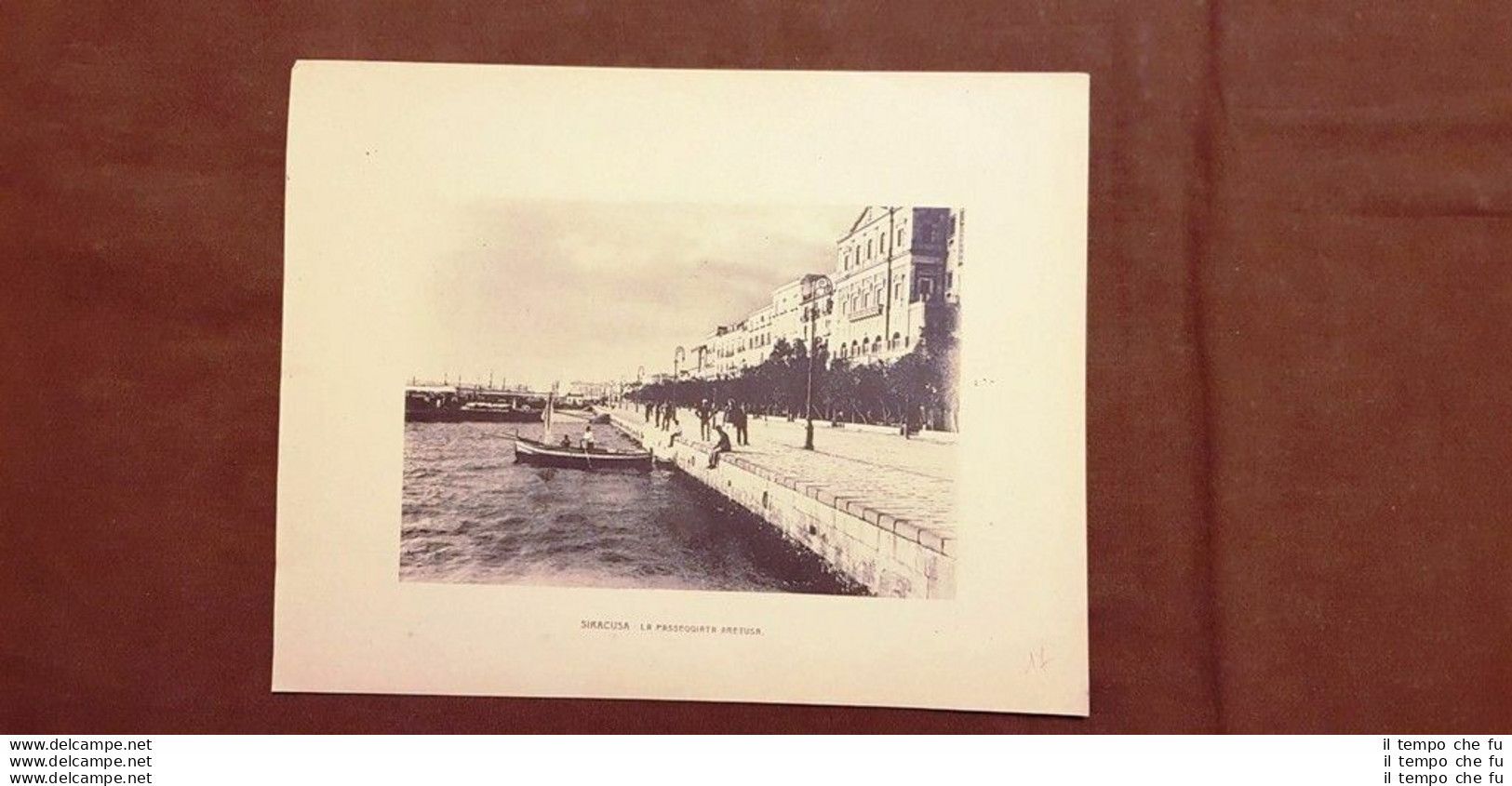 Siracusa Nel 1900 La Passeggiata Aretusa E Fontana Sicilia - Other & Unclassified