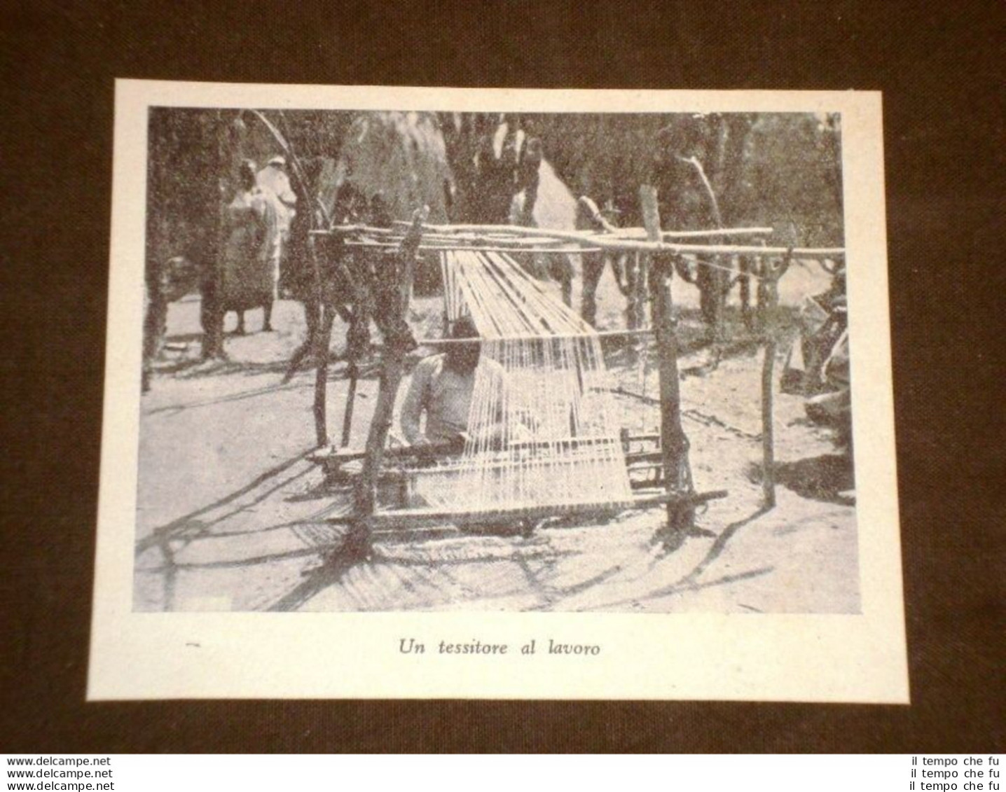 Etiopia Propaganda Fascista Un Tessitore Al Lavoro - Avant 1900