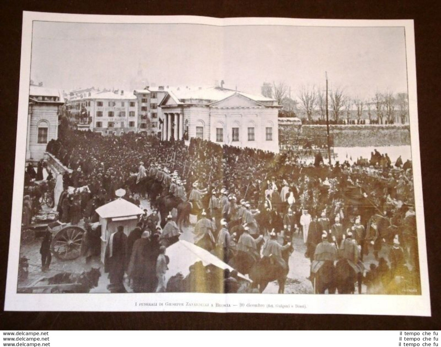 Brescia 30 Dicembre 1904 Funerali Di Giuseppe Zanardelli - Autres & Non Classés