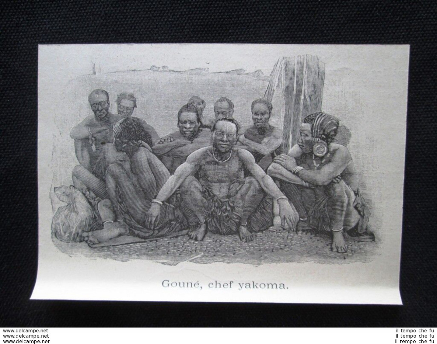 Gouné, Capo Yakoma - Ubangi-Sciari, Africa Centrale Incisione Del 1894 - Ante 1900