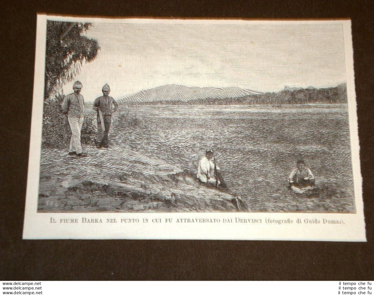 Guerra Africa Nel 1894 Agordat Fiume Barka Dove Fu Attraversato Dai Dervisci - Vor 1900