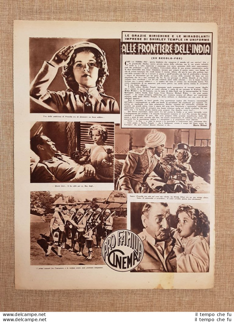 Film Alle Frontiere Dell'India Illustrazione Di Cinema Anno 1938 - Autres & Non Classés