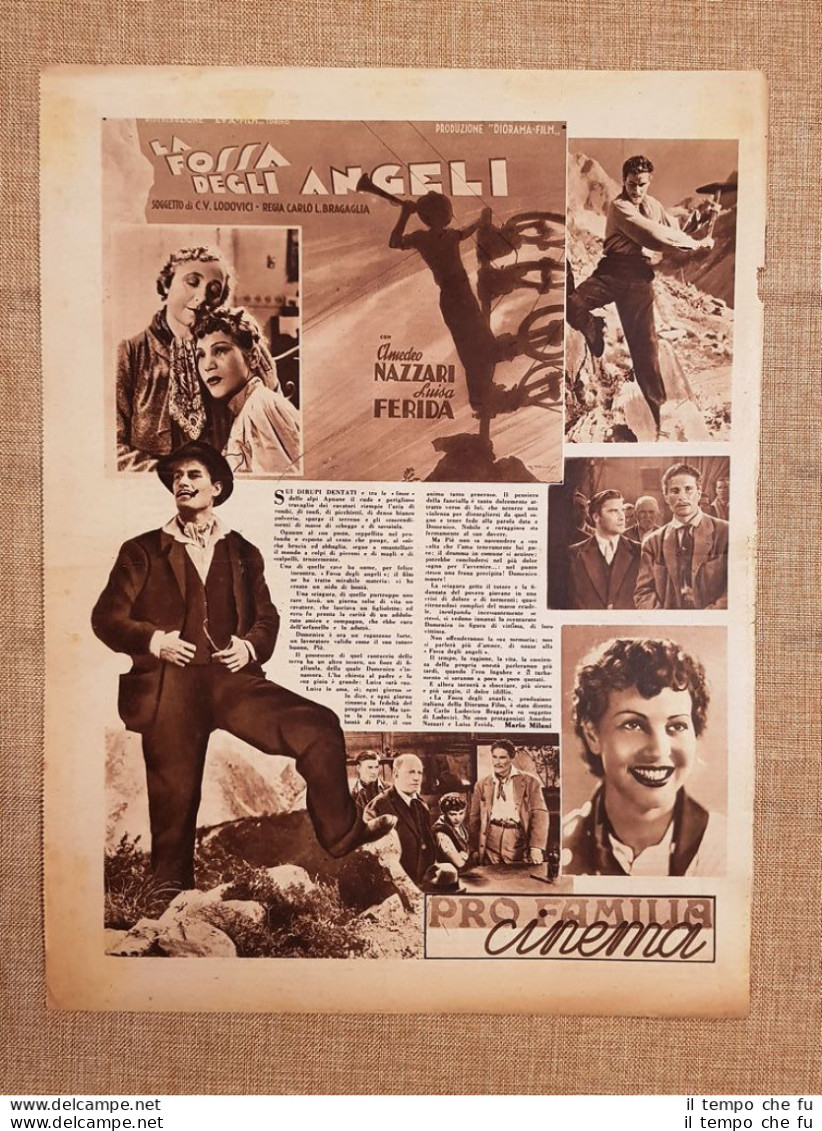 Film La Fossa Degli Angeli Illustrazione Di Cinema Anno 1938 - Other & Unclassified