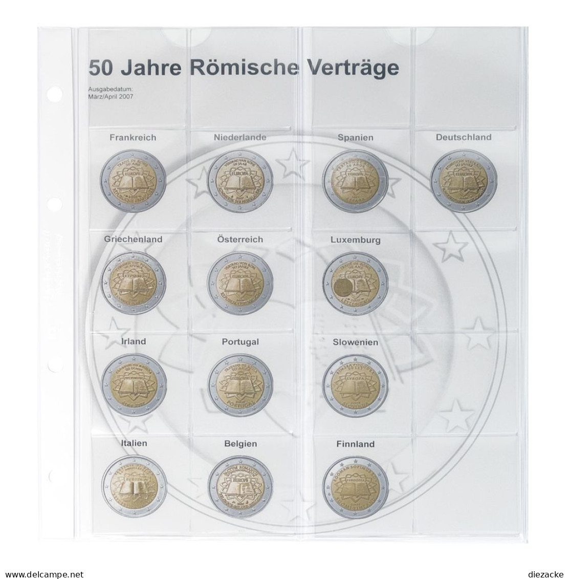 Lindner Vordruckblatt Karat Für 2 Euro-Münzen 1118-3 Neu - Supplies And Equipment