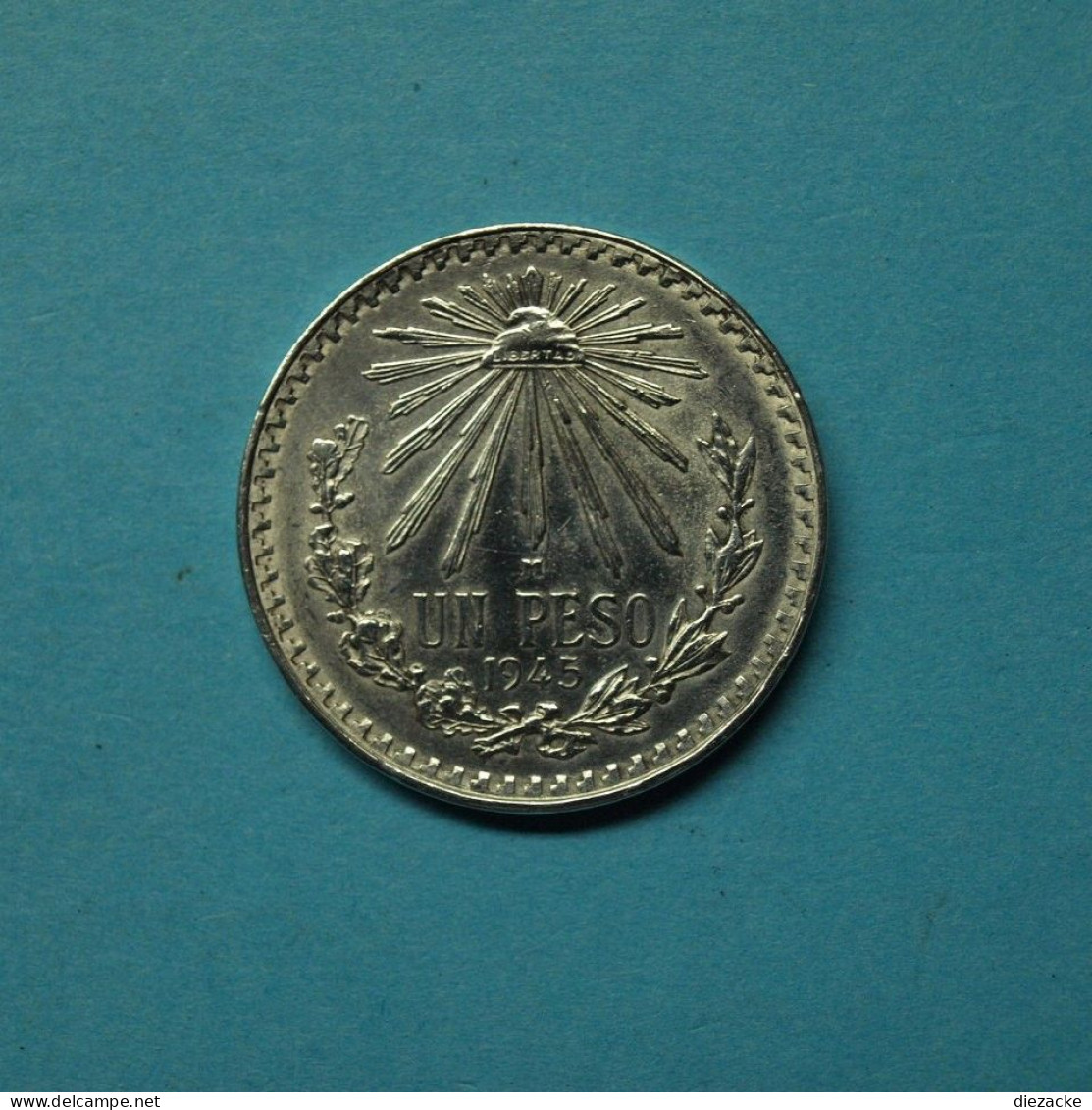 Mexiko 1945 1 Peso 720er Silber (Kof18/3 - Mexico