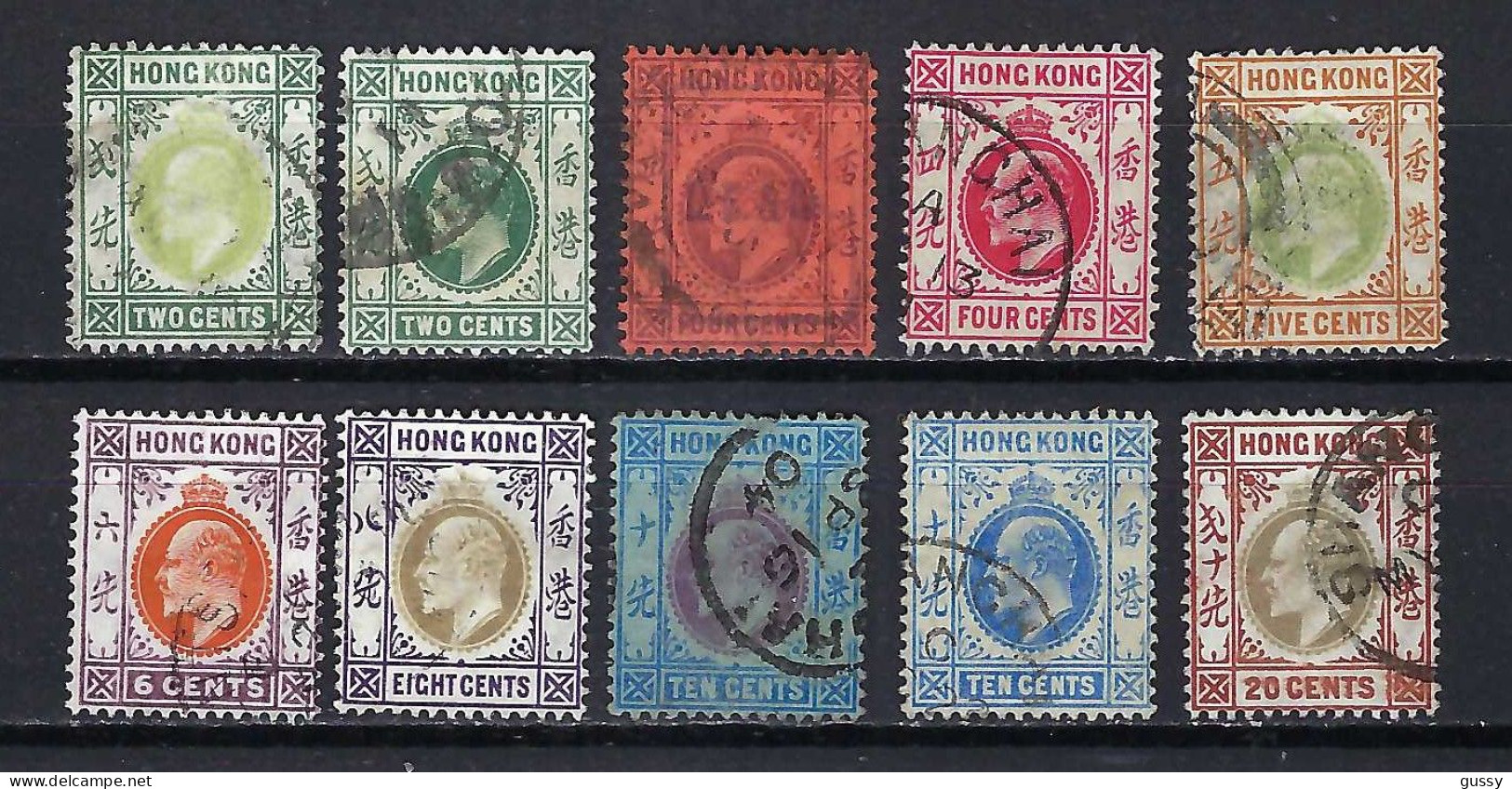 HONG KONG Ca.1902-11: Lot D' Obl. - Used Stamps