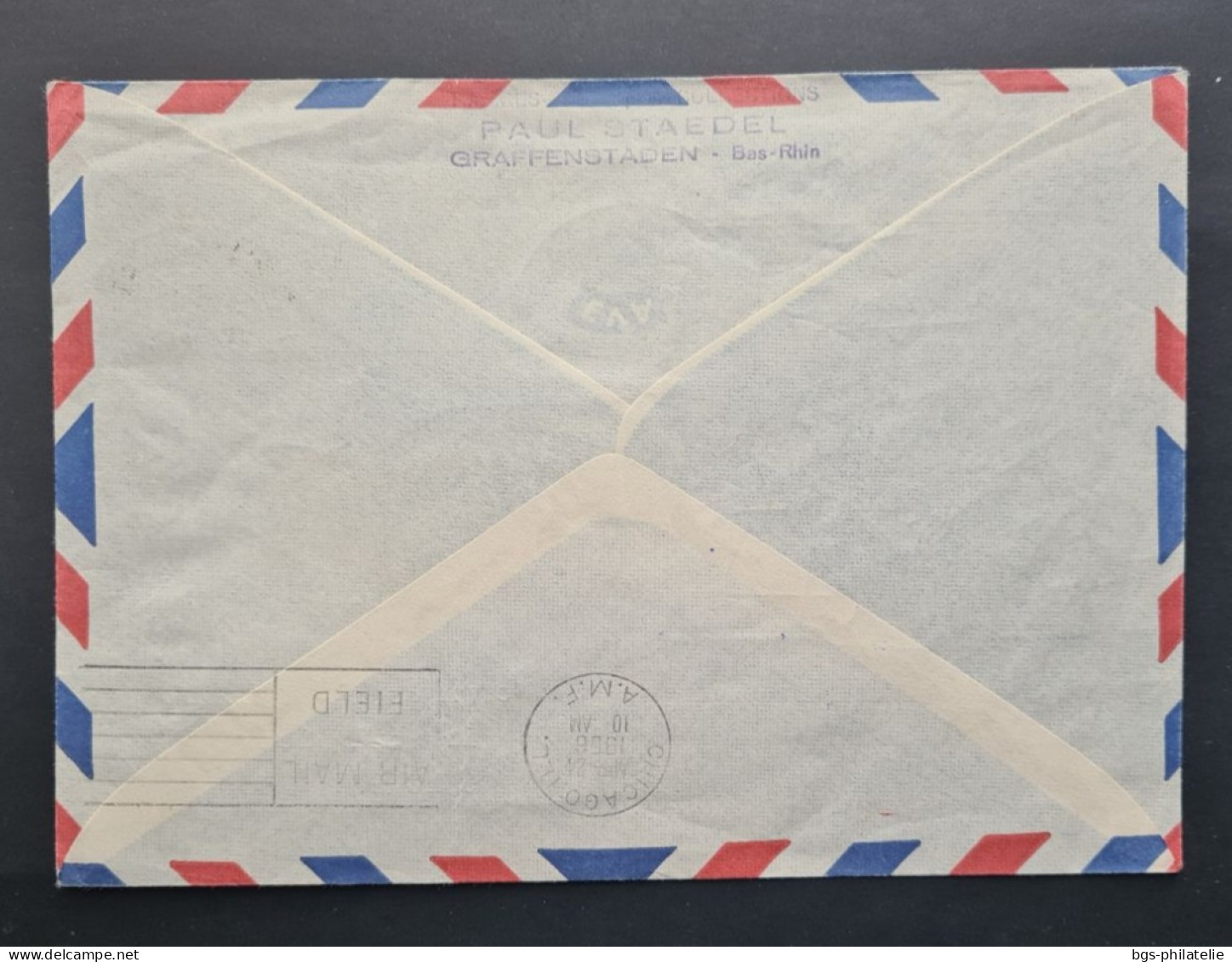 SARRE, Timbres N°306 Et N°346 Sur Lettre Avec Griffe Manchester- Shonnon- Montréal- Chicago. - Cartas & Documentos