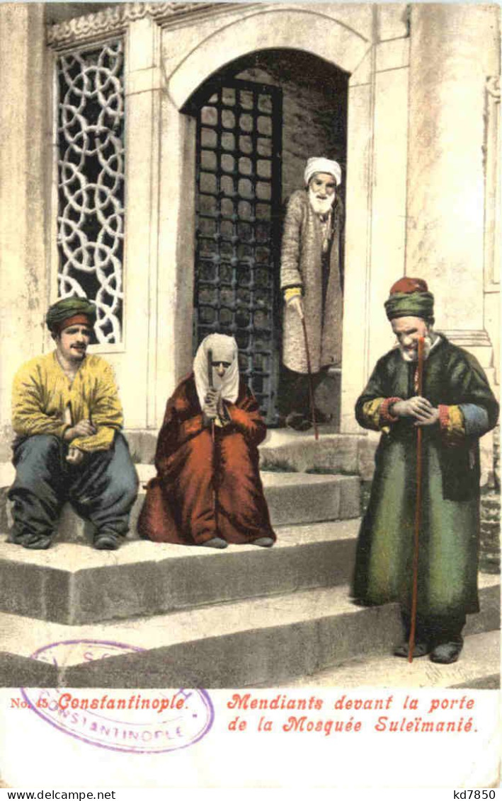 Constantinople - Mendiants - Turkey