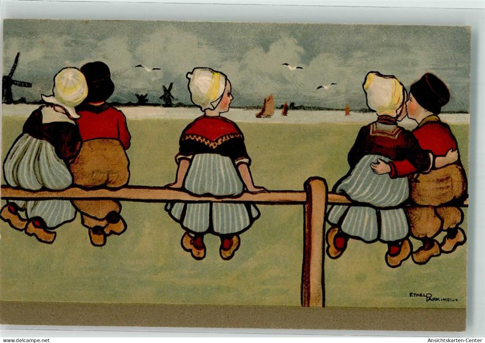 10679401 - Verlag Dondorf Nr. 210  Hollandkinder Tracht Holzschuhe - Parkinson, Ethel