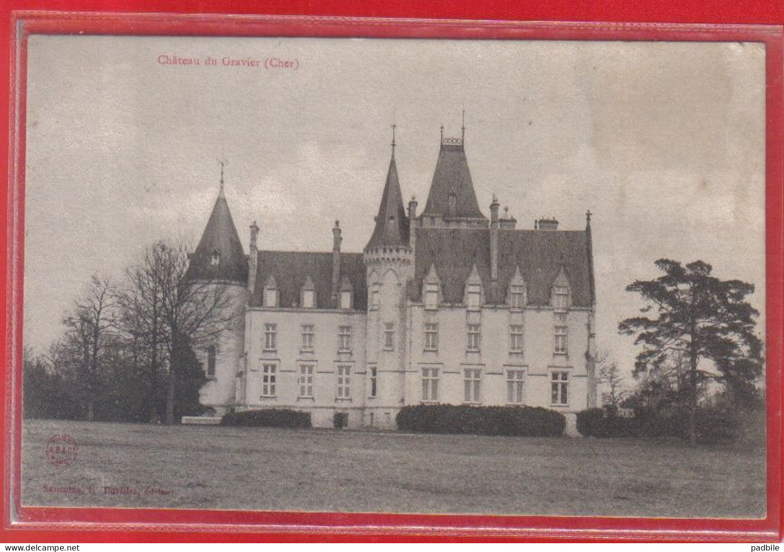 Carte Postale 18. La Guerche-sur-L'Aubois  Le Chateau Du Gravier  Très Beau Plan - La Guerche Sur L'Aubois