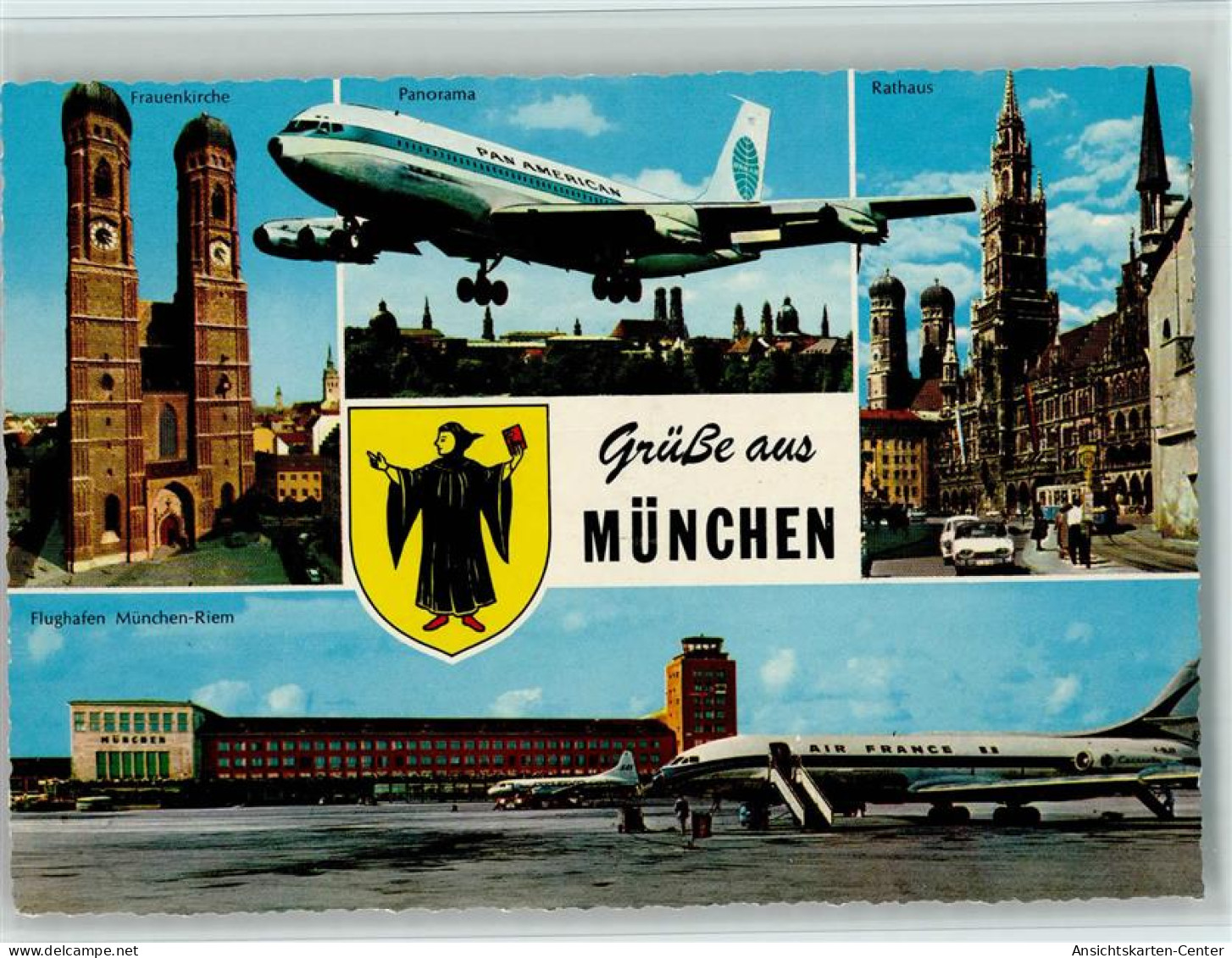 12099402 - Flughafen Muenchen Pan American Flugzeug Ueber - München