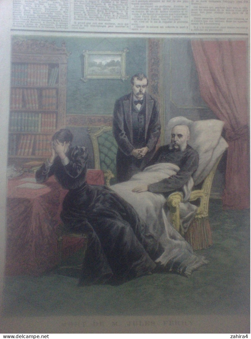Le Petit Journal N°123 Mme Cottu Face Cour D'assises Mort De Mr Jules Ferry Partition La Petite Flaneuse Guérin Potharst - Tijdschriften - Voor 1900