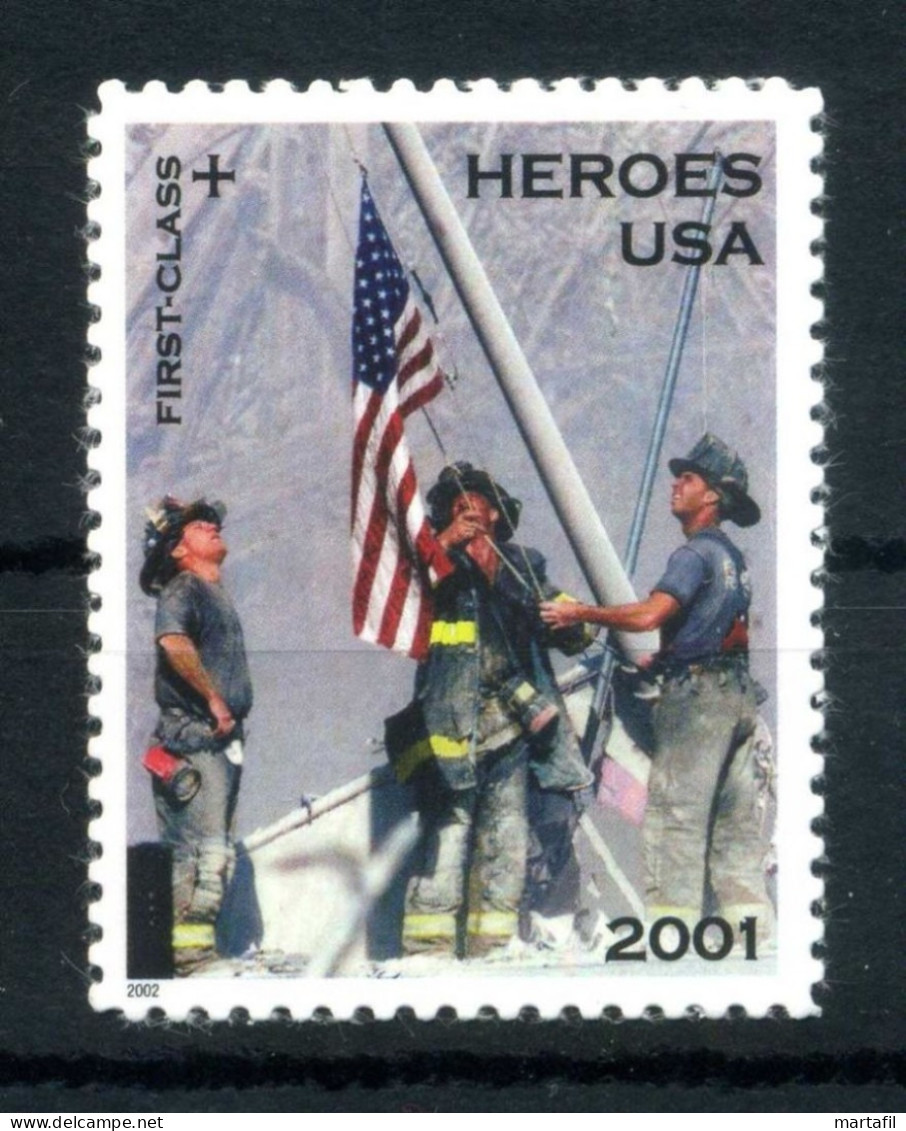 2002 STATI UNITI USA United States SET MNH ** 3702 Omaggio Agli Eroi Dell'11 Settembre 2001 11.09.01 - Ungebraucht