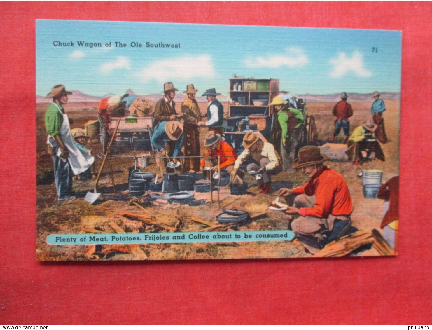 Chuck Wagon Of The Ole Southwest.     Ref 6392 - Indiaans (Noord-Amerikaans)