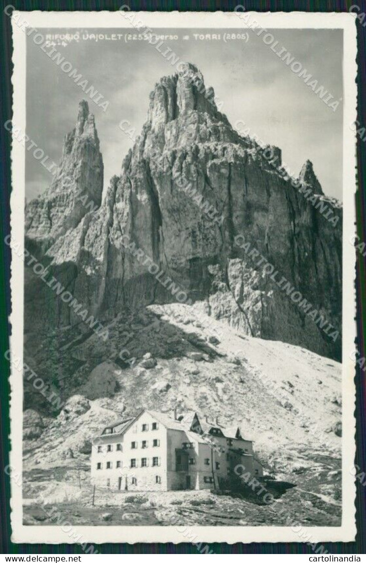 Trento Rifugio Vajolet Cai Foto Cartolina KV3868 - Trento