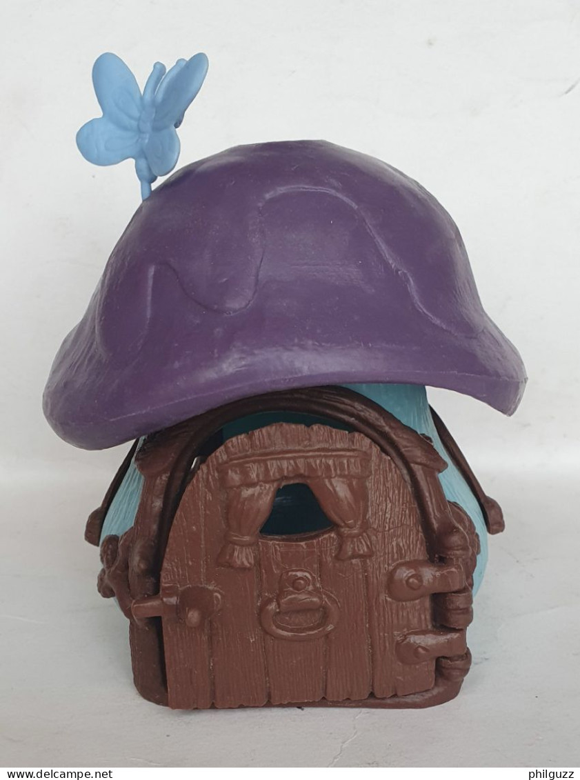 PETITE MAISON SCHTROUMPFS VIOLETTE ET BLEUE (4) Avec Papillon SCHTROUMPF - Smurfs