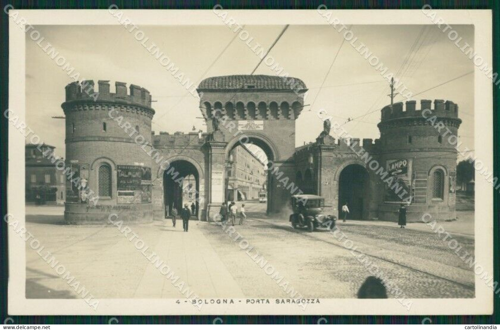 Bologna Città Porta Saragozza PIEGHINA Foto Cartolina KV3930 - Bologna