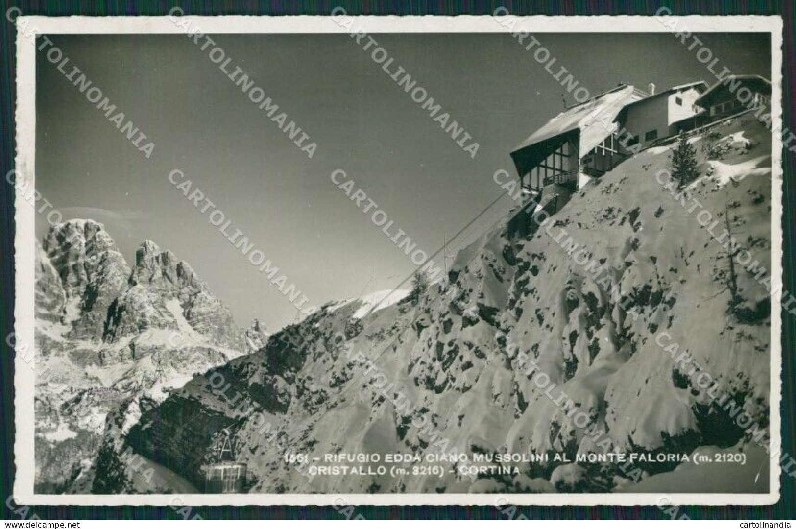 Belluno Cortina D'Ampezzo Rifugio Edda Ciano Mussolini Foto Cartolina KV3956 - Belluno