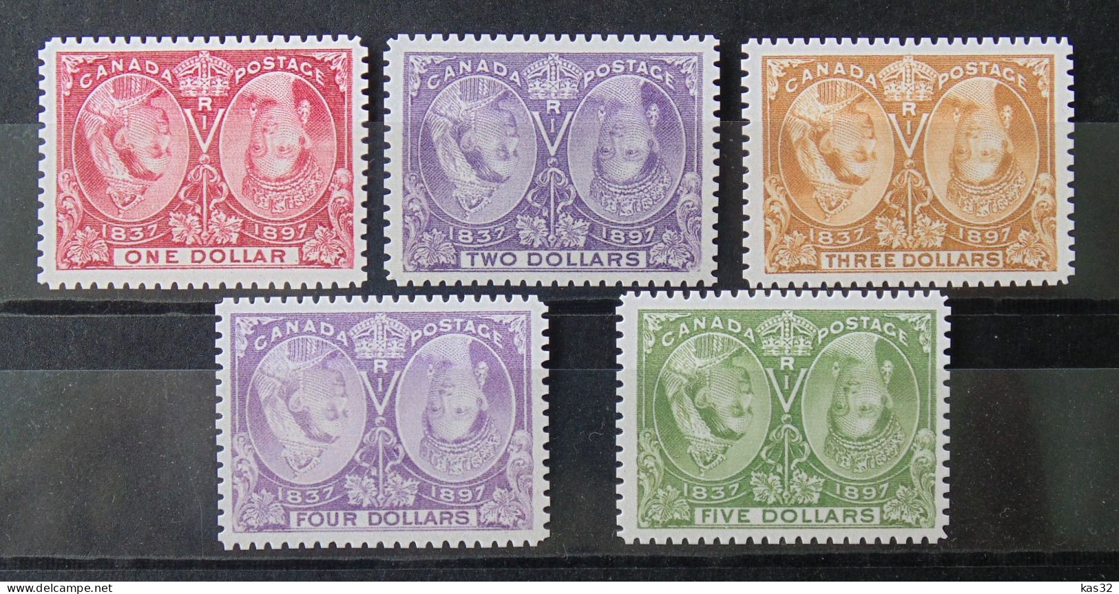 CANADA Jubilee 1897, Inverted QV Head - Fantacy Cinderella Stamps - Erinnofilie