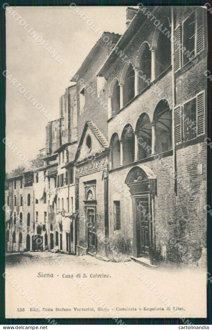 Siena Città Casa Santa Caterina Cartolina KV2039 - Siena