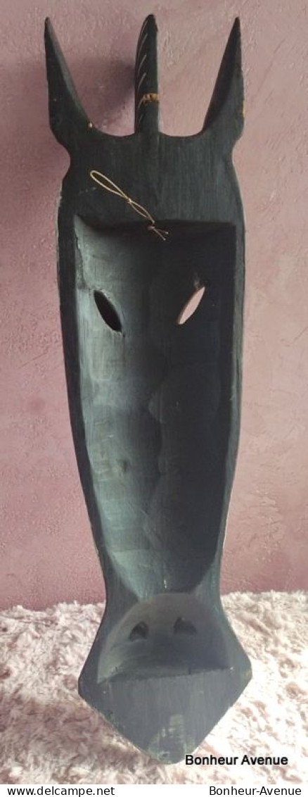 Masque Africain Zèbre En Bois - African Art